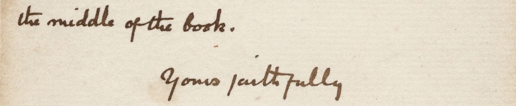 Handschrift von Arthur Conan Doyle
